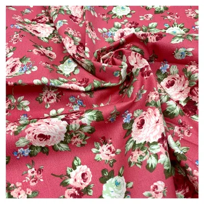 Produktbild von Baumwollstoff 50x156cm zum Nähen (Rot)