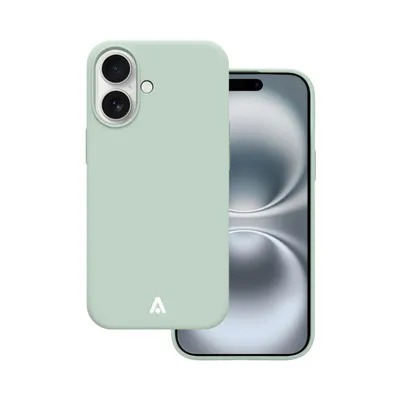 Produktbild von alkaya. iPhone 16 Schutzhülle kompatibel mit Magsafe, Handyhülle, Silikonhülle - Minzgrün