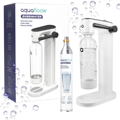 Produktbild von AquaFloow Wassersprudler mit CO₂ Zylinder und 0,8 l Flasche – Wassersprudler ohne Strom