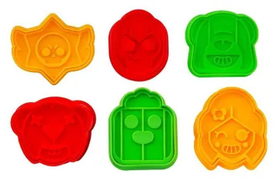 Obrázok produktu pre Kulinárske pečiatky BRAWL STARS, 6 kusov