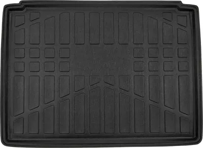 Image de Tapis De Coffre Sur Mesure Pour Opel Astra K 2015-2021 Hatchback, Noir, Antidérapant, Bord Haut, Toutes Saisons