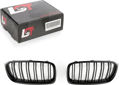 Produktbild von Frontziergitter Nieren Doppelsteg Schwarz glänzend für BMW 3er F30 F31 F35 F80