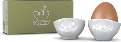 Produktbild von Fiftyeight Products Eierbecher Set - küssend/verträumt weiß