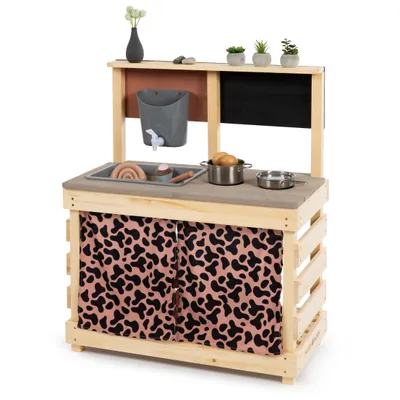Produktbild von MUDDY BUDDY® Matschküche „Big Leo“ natur - puderrosa