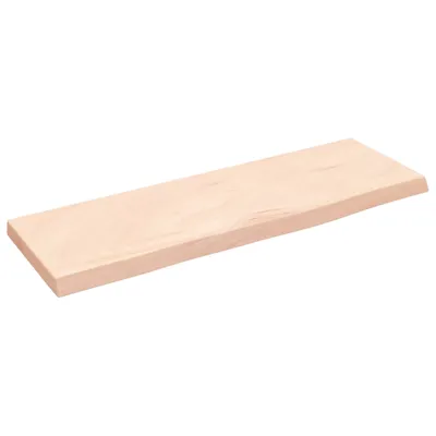 Produktbild von The Living Store Wandregal 60x20x2 cm Massivholz Eiche Unbehandelt