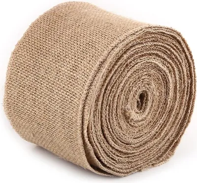 Immagine prodotto di 10m Vintage Hessian Burlap tessuto nastro da tavola fai da te Decor (10 cm)