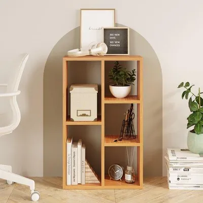 Immagine prodotto di LUNOR Monaco, libreria a 5 ripiani, 81 x 49 x 23,5 cm, effetto bambù
