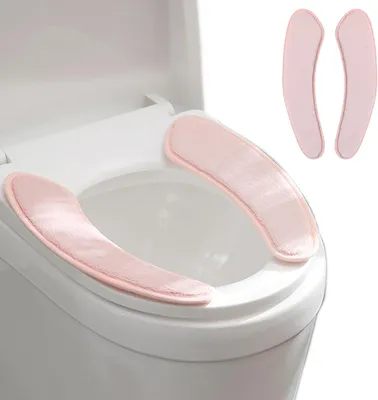 Immagine prodotto di Copertura per cuscino spessa e calda, autoadesiva, lavabile, per sedile del water, ideale per l'inverno, 1 pezzo, copriwater