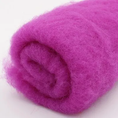 Produktbild von Filzwolle im Vlies - Alpenwolle - 20g - pink