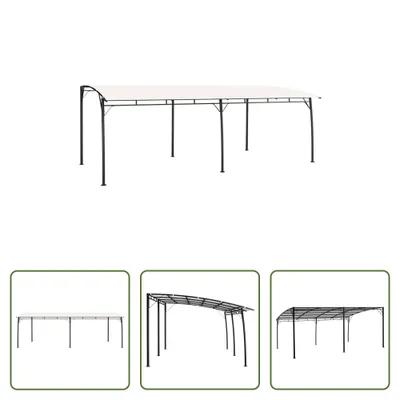 Immagine prodotto di The Living Store Protezione solare da giardino 6x3x2,55 m Bianco crema