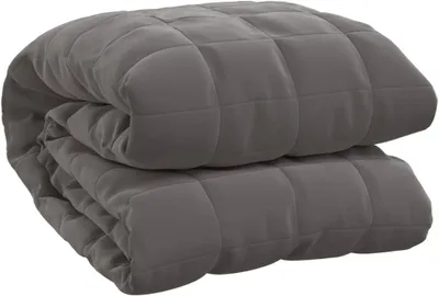 Image de Tapis de sol amortissant vidaXL, 9 kg, 122x183 cm, gris, matelassé, avec attaches