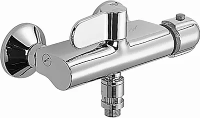 Produktbild von Hansa Brause Thermit Batterie für Wandaufbau Hansatempra Rohrunterbrecher A2 chr, 08240282