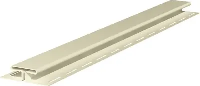 Produktbild von VILO Fassadenpaneel-Verbinder SV-20 - H-Profil für Siding und Dachuntersicht - Länge 3,05 m - Witterungsbeständig - PVC - 1 Stück - Elfenbein