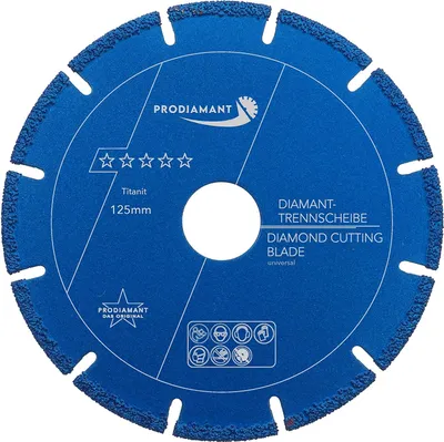 Produktbild von PRODIAMANT Diamanttrennscheibe 125mm Multicut TITANIT