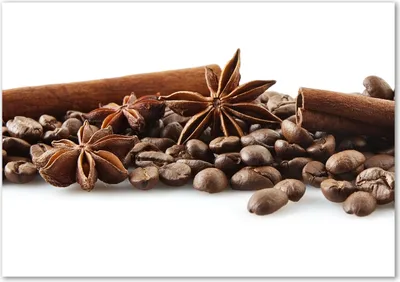 Produktbild von Tulup® Leinwandbild - 100x70 cm - Wandkunst - Drucke auf Leinwand - Leinwanddruck  - Essen & Getränke - Braun - Kaffeebohnen Zimt