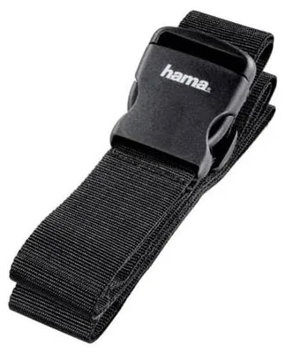 Produktbild von Hama Gepäckgurt, Schwarz, 2000 mm, 50 mm, Kunststoff, Polypropylen (PP), 1 Stück(e)