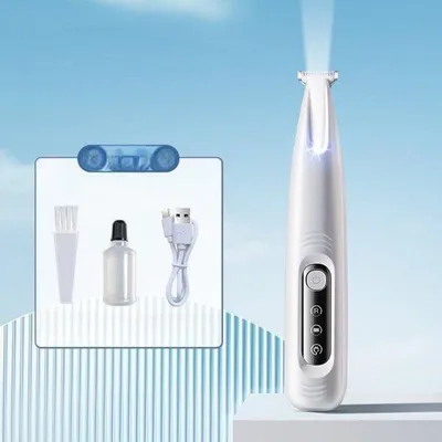Obrázek produktu pro Elektrické stříhací strojek na drápky pro psy – tichý stříhací strojek pro psy – 16 × 3 cm – dobíjecí stříhací strojek na drápky s LED světlem pro psy – stříhací strojek pro péči – profesionální stříhací strojek pro psy na hustou, dlouhou a kudrnatou srst