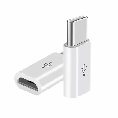 Produktbild von H46 USB-C Adapter – USB 3.1 Typ C Stecker auf Micro USB Buchse Konverter, Lade- & Datenadapter