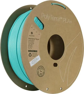 Zdjęcie produktu dla Polymaker PolyTerra PLA +, kolor: turkusowy, rozmiar filamentu: 1,75 mm, waga: 1 kg