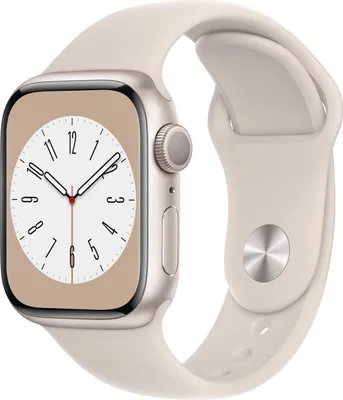 Produktbild von Watch Series 8 GPS + Cellular 45mm Aluminiumgehäuse Polarstern mit Polarstern Sportarmband - Regular