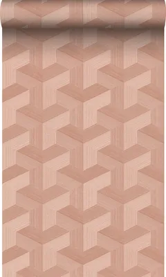 Produktbild von Origin Wallcoverings Tapete 3D-Muster Terrakottarosa 50 x 900 cm
