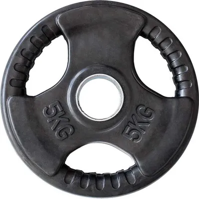 Produktbild von HMS 5 kg gummierte Platte in olympischer Größe (17-6-205)