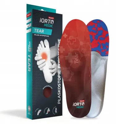 Produktbild von Orthopädische Einlegesohle Mazbit Größe 45 rot, für Senkfuß und Spreizfuß
