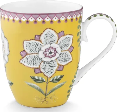 Produktbild von PIP STUDIO Lily&Lotus Yellow Large Henkelbecher 0,365l