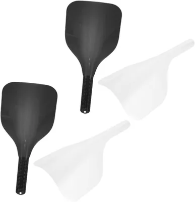 Zdjęcie produktu dla Osłona do włosów podczas farbowania - osłona twarzy - farby do włosów do użytku domowego - ergonomiczna rączka - wymiary: 296 x 155 x 63 cm - kolor: czarny, przezroczysty