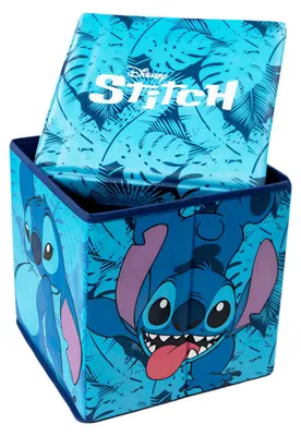 Produktbild von Disney Lilo und Stitch Kinder Spielzeugkorb mit Deckel 30x30x30 cm