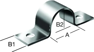 Immagine prodotto di Morsetto per tubi VORMANN da avvitare su acciaio 9X15X7 mm, zincato