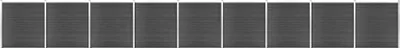 Produktbild von Maison Exclusive - Zaunelement Set WPC 1564x186 cm Schwarz