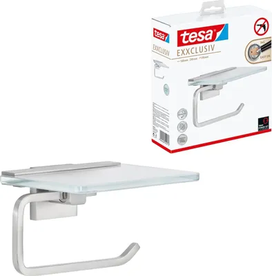 Image de tesa Exxclusiv Toilettenpapierhalter inkl. Kleber mit Abl.