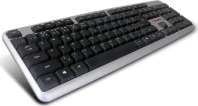 Produktbild von C-TECH CZ/SK KB-102 USB schlank Silver