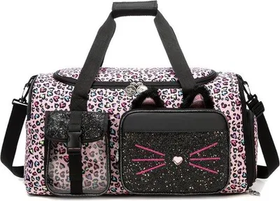 Produktbild von Sporttasche für Kinder 50,8 cm - Tanztasche für Mädchen - Mit Schuhfach - Ideal für Wochenenden - ShopFlot