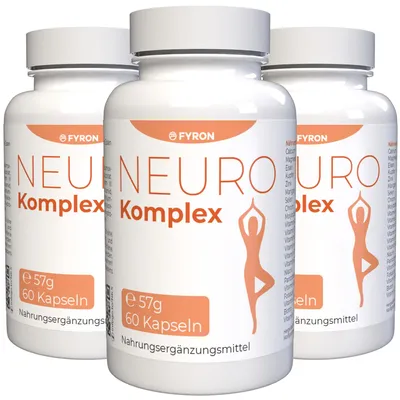 Produktbild von Neuro Komplex - 180 Kapseln (3x 60 Kapseln), 3er Pack