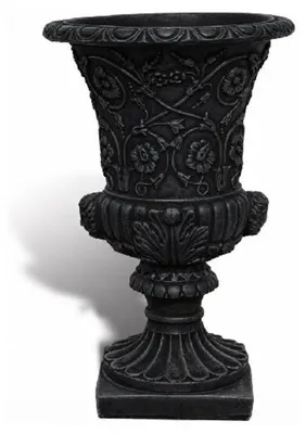 Produktbild von Casa Padrino Luxus Barock Blumentopf Schwarz Ø 49 x H. 78 cm -  Italy