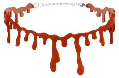 Immagine prodotto di Ruhhy 26143 Collana a forma di sangue grondante, HALLOWEEN