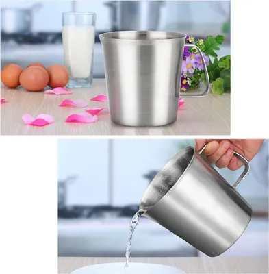 Produktbild von Edelstahl Milchkanne - 2L - praktisch und langlebig
