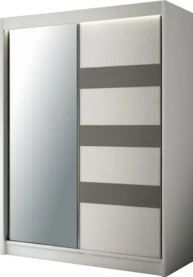 Produktbild von Kleiderschrank TETIS Schlafzimmer Schrank Garderobe Wohnzimmer Garderobenschrank 215x120x61