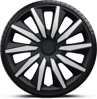 Image de Gorecki Enjoliveurs de roue Decente 15" Noir/Argent
