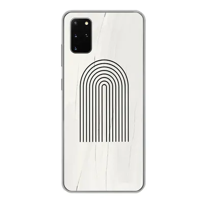 Produktbild von MuchoWow® Handyhülle Schutzhülle Hülle für Samsung Galaxy S20 Plus Farbe - Regenbogen - Schwarz - Weiß Silikon Softcase Handy Hülle - Hartschale