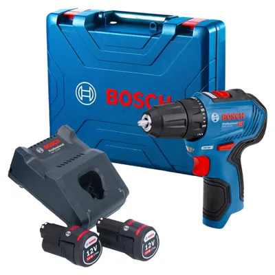 Zdjęcie produktu dla Bosch GSR 12V-30 Professional, Sterownik udarowy, Uchwyt pistoletowy, Niebieski, Niemcy, 1600 RPM, 420 RPM