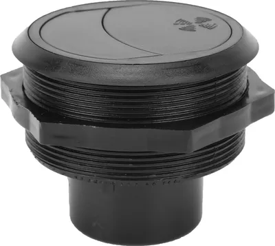 Obrázek produktu pro vývod klimatizace 82/75/46 mm, dlouhé provedení, černý, kulatý, pro stavební vozidla autobusů