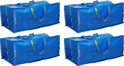 Produktbild von Ikea Frakta Aufbewahrungstasche blau - 4 Stück