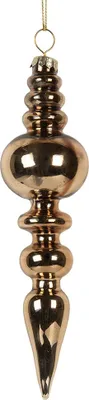 Image de Clayre & Eef Boule de Noël Ø 4x16 cm Verre doré