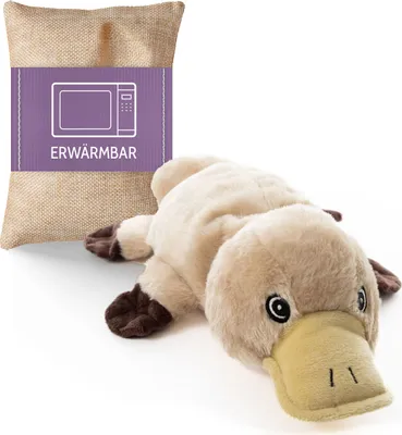 Produktbild von Habibi Plush Premium Wärmetier Schnabeltier herausnehmbares Körnerkissen