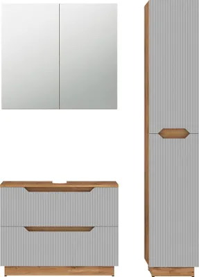 Immagine prodotto di Set di mobili da bagno Vicco Lotta Grigio 3 parti, Model 59522