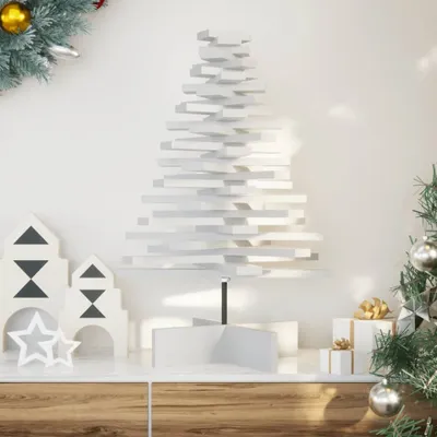 Produktbild von Maison Exclusive - Weihnachtsbaum zum Schmücken Weiß 80 cm Massivholz Kiefer