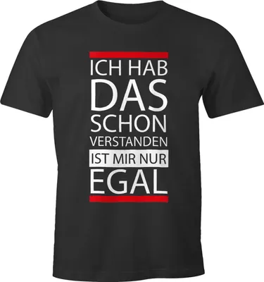 Produktbild von Herren T-Shirt - Ich hab das schon verstanden, ist mir nur egal - MoonWorks® anthrazit S